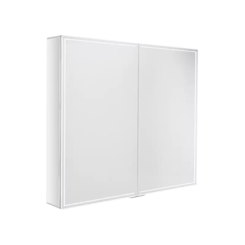 کابینت آینه دو درب هوشمند با سوئیچ مغناطیسی