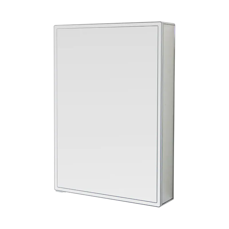 کابینت آینه حمام هوشمند تک در با آینه آرایشی با نور پس زمینه LED