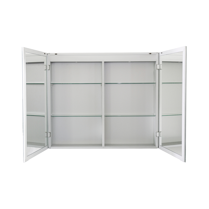 کابینت آینه دو درب هوشمند با سوئیچ مغناطیسی کابینت آینه دو درب هوشمند با سوئیچ مغناطیسی