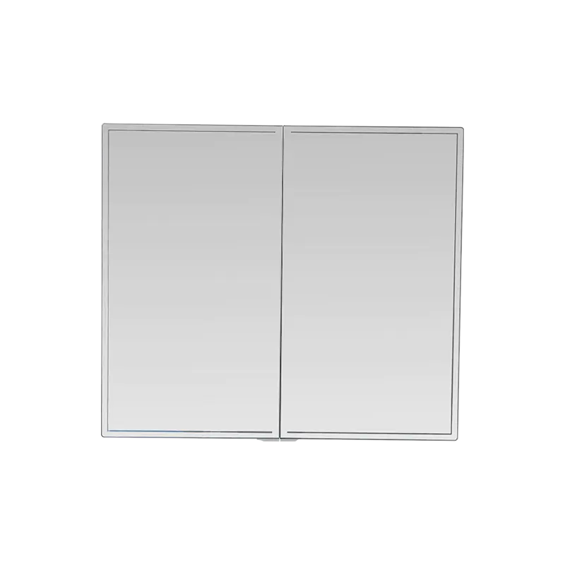 کابینت آینه دو درب ضد آب آلیاژ آلومینیوم با چراغ های LED کابینت آینه دو درب ضد آب آلیاژ آلومینیوم با چراغ های LED