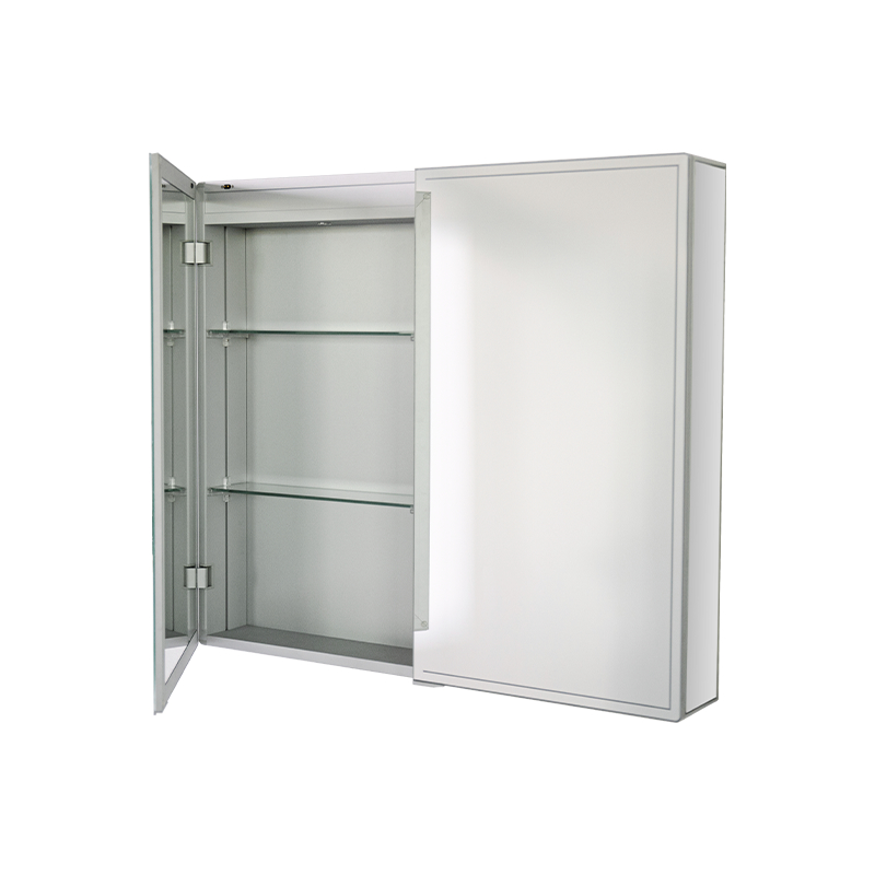 کابینت آینه دو درب ضد آب آلیاژ آلومینیوم با چراغ های LED کابینت آینه دو درب ضد آب آلیاژ آلومینیوم با چراغ های LED